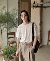 22サマーシルクＴシャツ/22summer silk T-shirt (11 color)