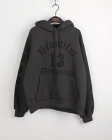[Brushed lining] Restin overfit hooded t-shirt