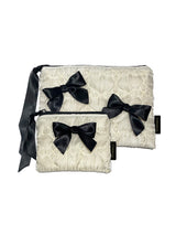 Glossy Organza Ribbon Zip-pouch (SET
