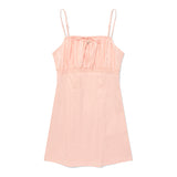 チェリーシャーリングノースリーブミニドレス / CHERRY SHIRRING SLEEVELESS MINI DRESS [PINK]