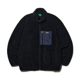 グラフィックフリースジャケット/GRAPHIC FLEECE JACKET BLACK (6698687922294)