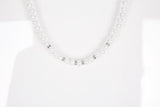 No.8707 HOLY IN CODE pearl & surgical 3type necklace (6615452287094)