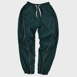 スクルーアップジッパージョガーパンツ / SCREW UP ZIPPER JOGGER PANTS (GREEN)