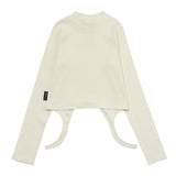 IVORY HEM VARIATION LONG SLEEVES T-SHIRT