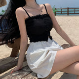 ラブリーレースフリルスリーブレス