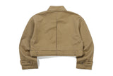 ガーベルダイントレンチクロップジャケット / GABERDINE TRENCH CROP JACKET_BEIGE
