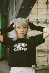 コラボレーションクロップTシャツ（ブラック） I CULT TOKYO × HAVISM