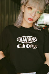 コラボレーションクロップTシャツ（ブラック） I CULT TOKYO × HAVISM
