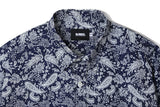 プレイン 1/2 シャツ / PLAIN PAISLEY 1/2 SHIRT NAVY