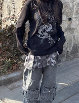 ポケットカモプリーツスカート / Pocket Camo Pleats Skirt