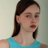 14K ゴールドフィルドリングピアス/14K GOLDFILLED RING EARRING (M size)