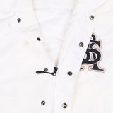 ビッグロゴカラーバーシティジャケット/BSR2223FWJK025 BIG LOGO COLLAR VARSITY JACKET CREAM