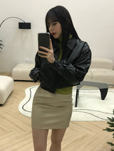 アシュリー レザー スカート