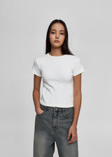 [B-BASIC] Round Neck Standard Brushed Short Sleeve Tee