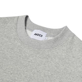 Signature balloon over fleece sweatshirt Melange Gray