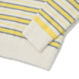 CHERRY STRIPE PATTERN KNIT [LIGHT YELLOW]
