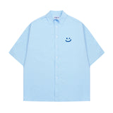 スモールドローイングスマイルオーバーフィットショートスリーブシャツ / Small Drawing Smile Overfit Short Sleeve Shirt