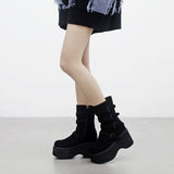 Luce suede belt boots