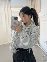 ナッピングシャーリングクロップドフーディ / Napping Shirring Cropped Hoodie