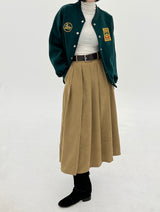 クリーンベルトロングスカート/Clean belt long skirt (2color)