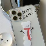 Happy Winter - Happy Winter Snow Couple Phone Case Bead Tok Set 