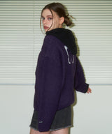 [NF] MARIPOSA KNIT HALF ZIP-UP (PURPLE)_F22ZA933