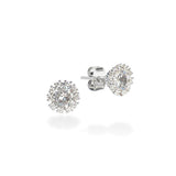 [GOT7] Snow Solitary Earrings (Silver) (6653811294326)
