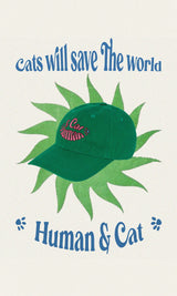 AND CAT BALL CAP_GREEN