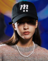ミーロゴボールキャップ/mii LOGO BALL CAP BLACK