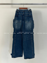 Bizzy, wide, big-cargo jeans