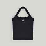 Black Halter Neck Top