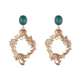 gold lozenge garland earrings (6565966119030)