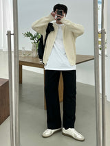 アンブラーラウンドジップアップニット / AMBLER ROUND ZIPUP KNIT