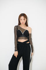 サムホールシルクロップTシャツ / TOP(9330) Thumbhole Siru Crop Tee