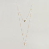 ドロップパール 14K ゴールドフィルネックレス / DROP PEARL 14K GOLDFILLED NECKLACE (L size)