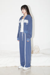 LACE  PIGMENT PANTS (NAVY)