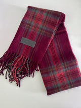 Flat Tartan check muffler 