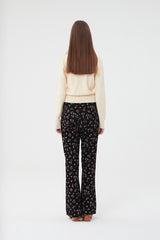 SMALL CHERRY ECO FUR CROP CADIGAN [CREAM]
