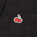CHERRY QUILTING JACKET + MUFFLER SET [BLACK]