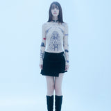 ナンウィズガンタトゥートップ/0 3 nun with guns tatto top