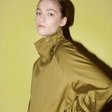 ボタンアップドレス / Button-up dress olive