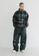 BBLアノラックジャケット/BSR2223FWJK091 BBL ANORAK JACKET PURPLE CHECK