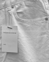 ニーディスミスホワイトデニムパンツ / MZ234 Knee Dismiss White Denim Pants