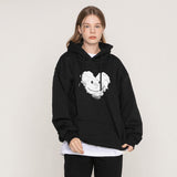 [UNISEX]ビッグクラウドハートスマイルパーカー