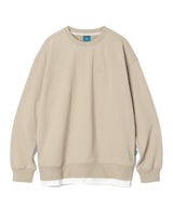 レイヤードスウェットシャツT62/Layered Sweatshirt T62 Beige