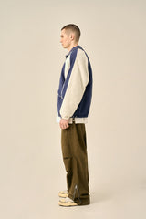 VINTAGE PINTUCK COTTON PANTS - KHAKI