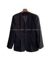 Tuck Collarless Jacket (6691392684150)