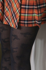 ribbon pattern tights (3colors)