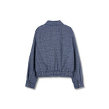 Bluesf 2WAYチェックショートブルゾン
