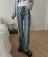ラインブラッシュデニムパンツ / no.344 Line Brush Denim Pants
